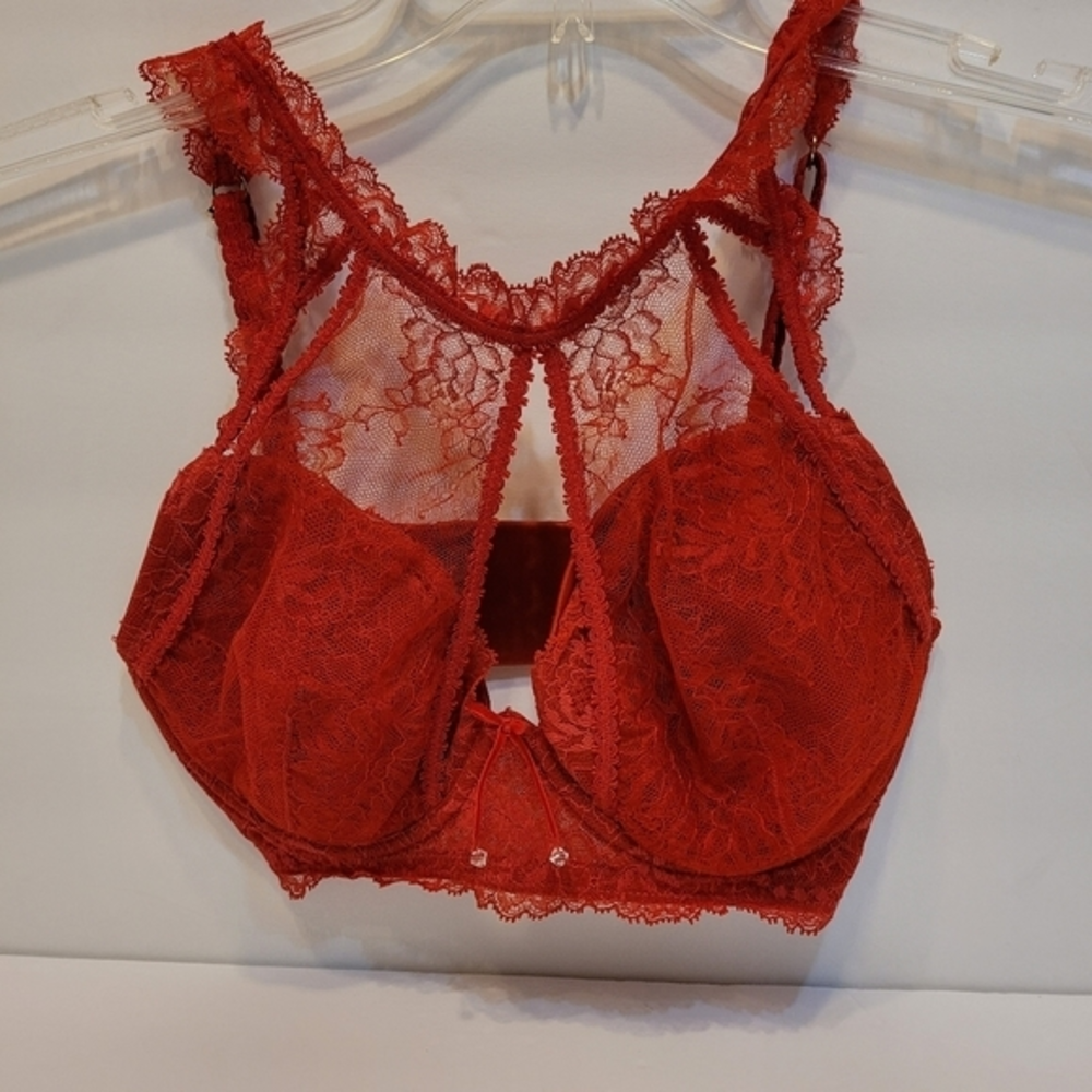 Pleasure state couture, red bralett,‎ 34D